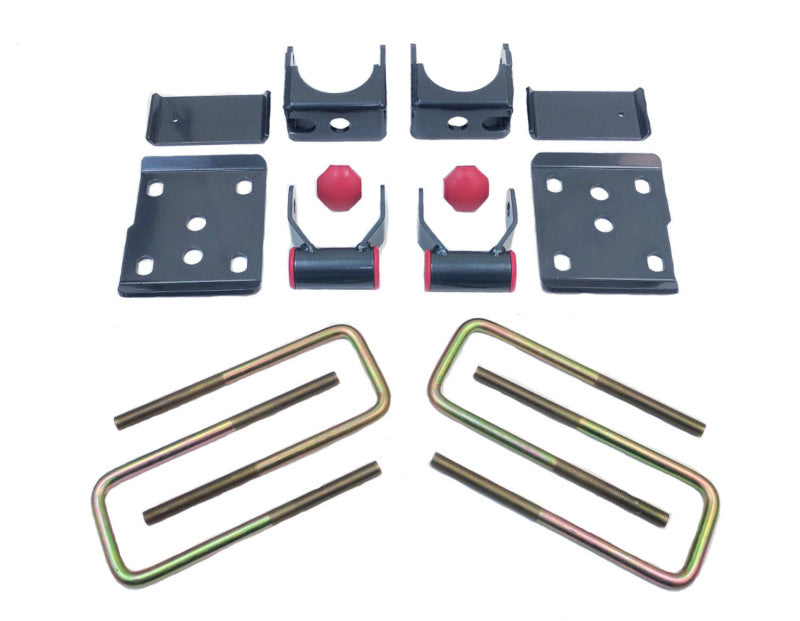 MaxTrac 15-20 Ford F-150 2WD 5.5in Rear Lowering Flip Kit components