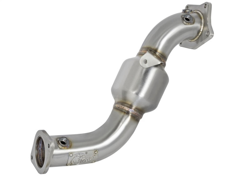 aFe Twisted Steel Down-Pipe Catted 13-16 Cadillac ATS L4-2.0L (t) Secondary image