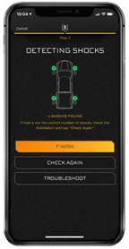 ICON 21+ Ford Bronco 2-3in Rear 2.5 VS RR CDEV COILOVER KIT shock detection app screen