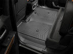 WeatherTech 19-23 Chevrolet Silverado 1500 Crew Cab (1st Row Bucket Seats) Rear FloorLiner - Black in vehicle interior