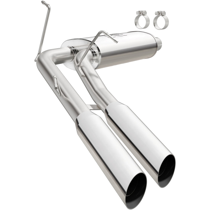 MagnaFlow 99-04 Ford F-150 V8 5.4L Supercharged Lightning SS Cat-Back Exhaust system with dual tips and clamps.