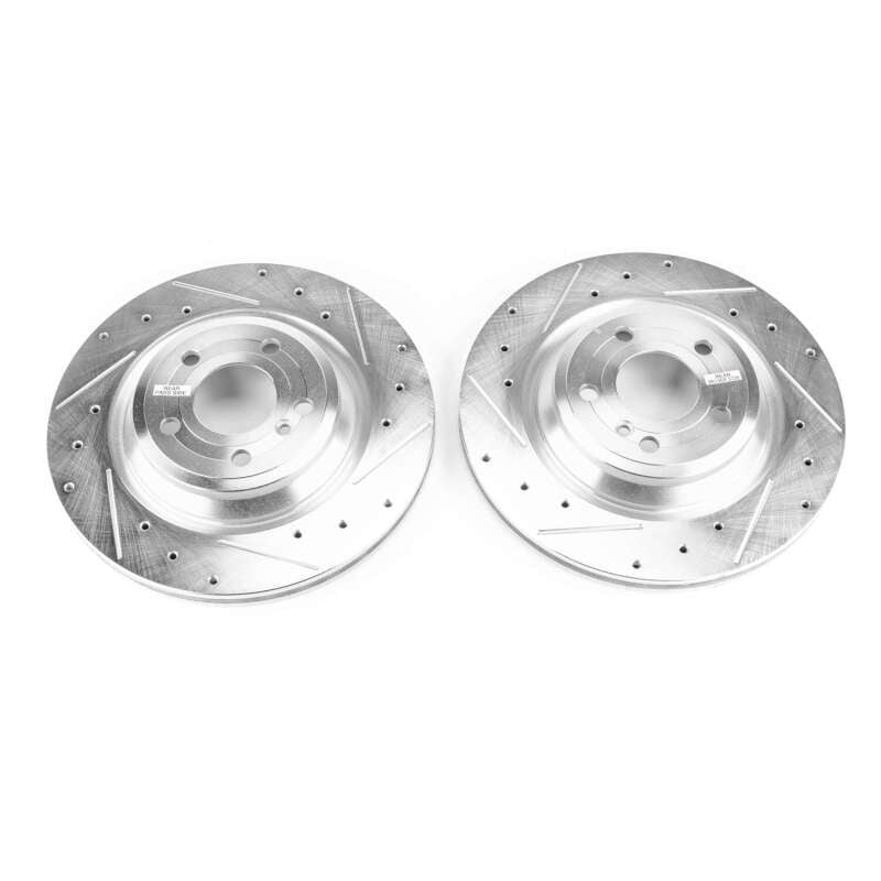 Power Stop 15-16 Mercedes-Benz SL400 Rear Evolution Drilled & Slotted Rotors - Pair Secondary image