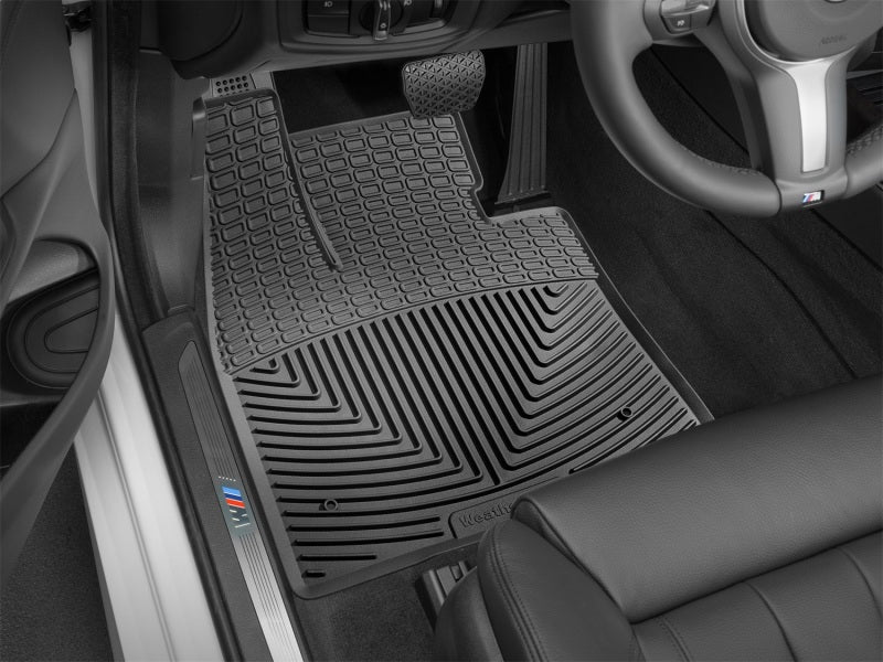 WeatherTech 14-15 BMW X5 Front Rubber Mats - Black in vehicle