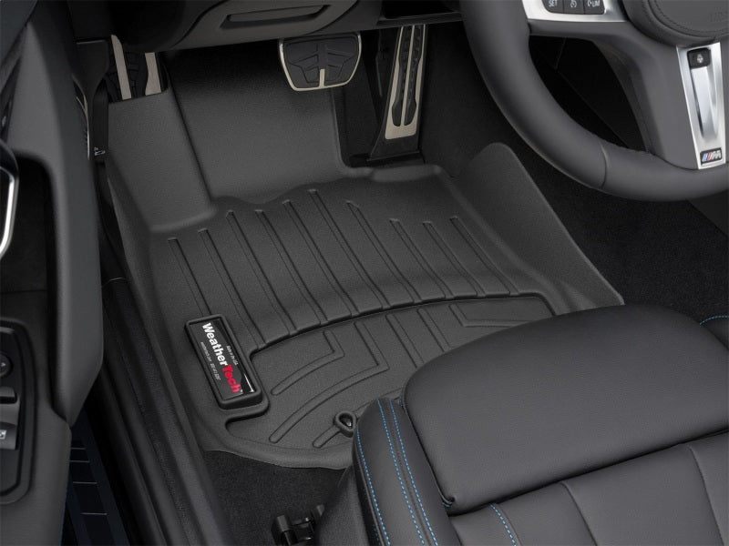 WeatherTech 19+ BMW Z4 Front FloorLiner - Black in car