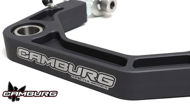 Camburg Toyota Tacoma 05-23 / 4-Runner 03-23 / FJ 07-14 KINETIK V2 Billet Uniball Upper Arms showcasing sleek design.