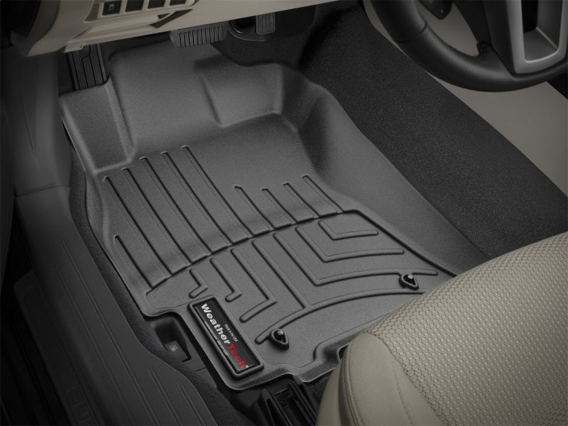 WeatherTech 2015 Subaru Legacy Front FloorLiner - Black *Does Not Fit Manual Transmission* in vehicle interior