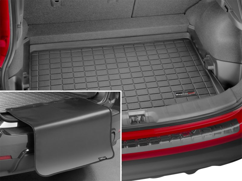 WeatherTech 2017+ Nissan Rogue Sport Cargo Liner w/ Bumper Protector - Black (Works in Lowest Pos) Secondary image