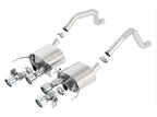 Borla 15 Chevy Corvette C7 ZO6 6.2L w/o AFM w/ NPP ATAK Quad RD RL AC Tips Center Rear Exit Exhaust