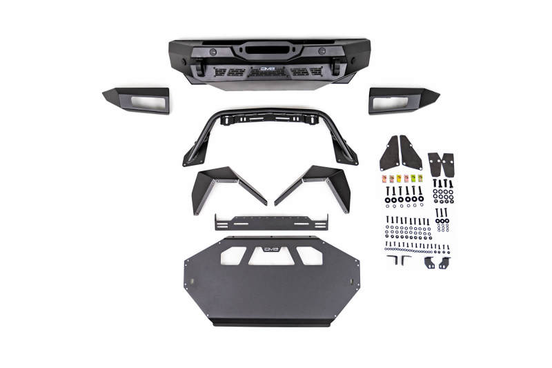 DV8 Offroad 21-23 Ford Bronco Spec Series Front Bumper components and accessories for robust performance.