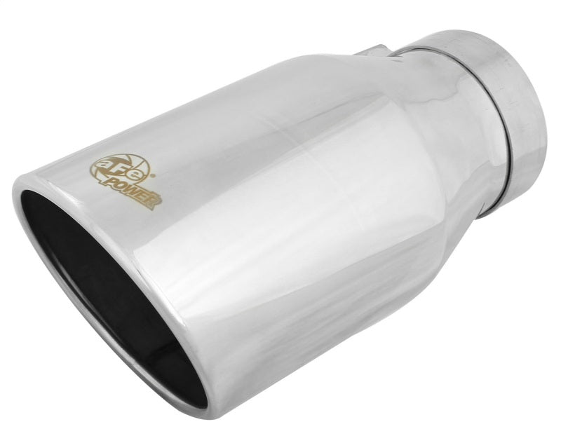 aFe Diesel Exhaust Tip Bolt On Polished 4in Inlet x 6in Outlet x 12in Length Secondary image