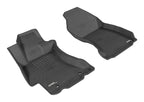 3D MAXpider 2012-2019 Subaru Impreza/XV Crosstrek/WRX/Sti Kagu 1st Row Floormat - Black in black rubber material