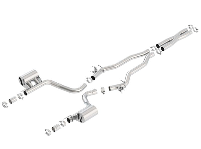 Borla 15-16 Dodge Challenger Hellcat 6.2L V8 ATAK w/ Valve Simulator CB Exhaust Factory Valance exhaust system components