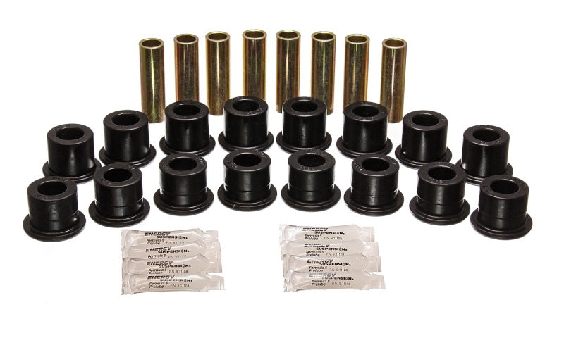 Energy Suspension 94-06 Hummer H1 Black Front & Rear End Control Arm Bushing Set for offroad performance upgrades.