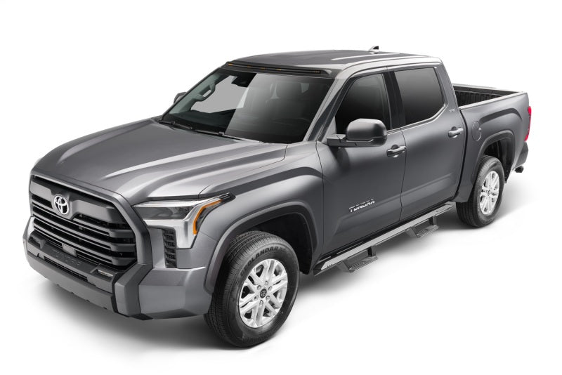 N-Fab EPYX 2022 Toyota Tundra CrewMax Textured Black truck side view with sleek exterior accessories.