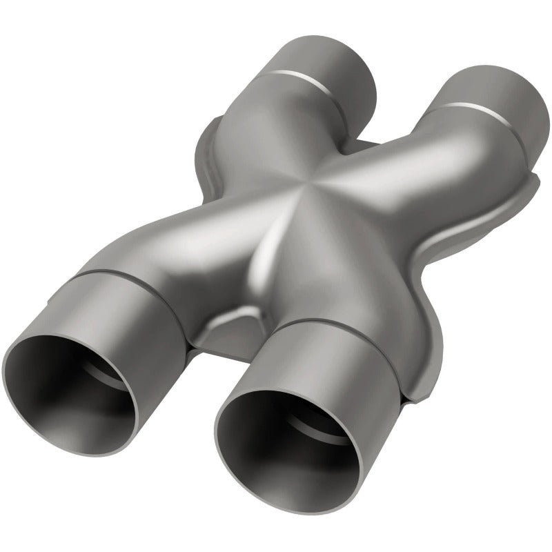 MagnaFlow Smooth Trans X 3/3 X 14 SS stainless steel x-pipe for performance offroad parts.