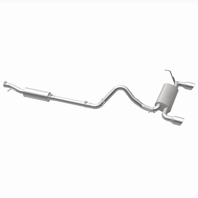 MagnaFlow Cat-Back 12-16 Jeep Wrangler GT 3.6L V6 Black Tips exhaust system for performance upgrades.