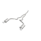 MagnaFlow Cat Back, SS, 2.5in, Street, Dual Split Polished 4.5in Tips 2015 Ford Mustang Ecoboost exhaust system