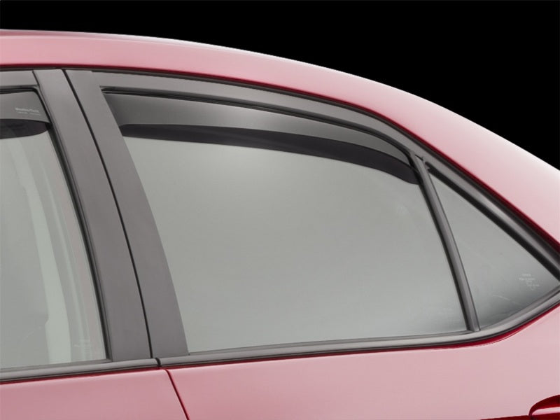 WeatherTech 14-19 Toyota Corolla (Incl. iM) Rear Side Window Deflectors - Dark Smoke Secondary image
