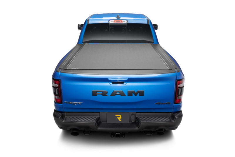 BAK 09-18 1500 Dodge Ram (19-20 Classic) w/o Ram Box Revolver X4s 5.7ft Bed Cover on blue truck
