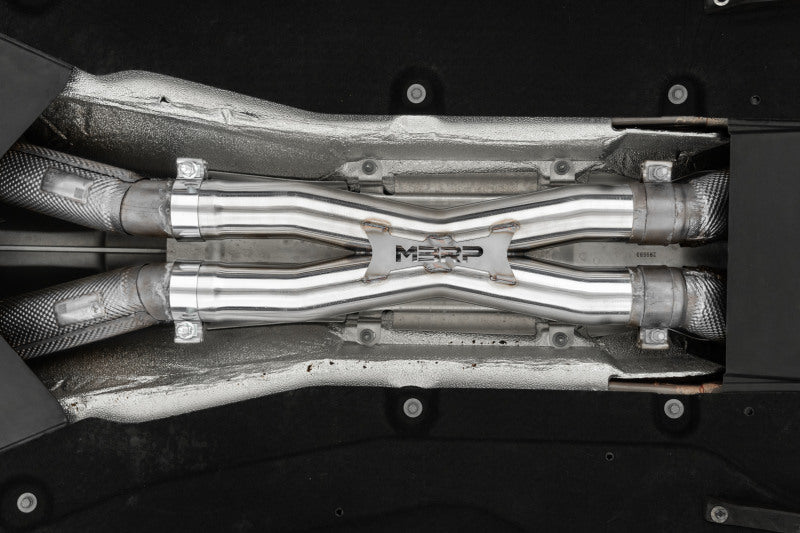 MBRP 12-21 Ferrari 812SF/812GTS/F12 6.3L/ 6.5L 3in Resonator Delete X-Pipe - T304 Secondary image