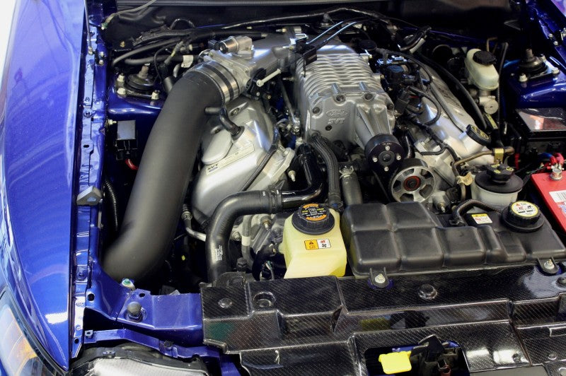 JLT 03-04 Ford Mustang SVT Cobra Black Textured Cold Air Intake Kit w/Red Filter Secondary image