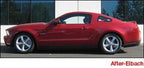 Eibach Sportline Kit for 11 Ford Mustang Convertible 3.7L-V6/5.OL-V8 installed on a red Mustang with performance upgrades.