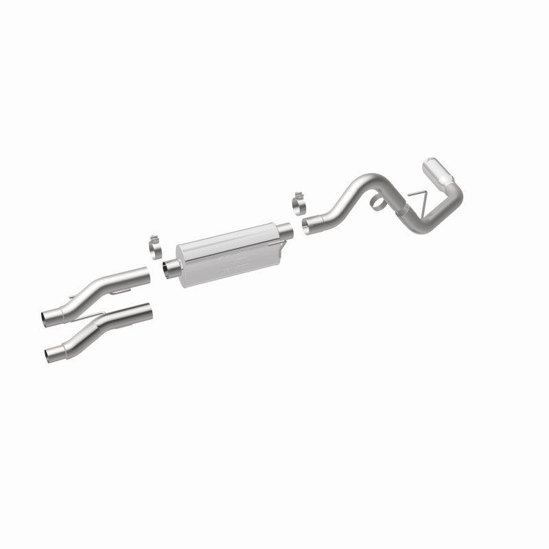 Magnaflow 2021 Ford F-150 Street Series Cat-Back Performance Exhaust System components and design.