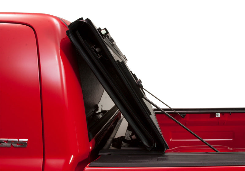 BAK 2024 Toyota Tacoma 5ft Bed BAKFlip Fibermax Bed Cover open view