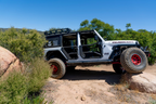 Body Armor 4x4 2018+ Jeep Wrangler JL Gladiator JT Tube Doors Front Pair on off-road Jeep with exterior accessories.