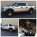 Camburg Ford Raptor 10-14 1.25in Performance Uniball Upper Arms installed on a lifted truck for off road performance.