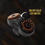 KC HiLiTES Dual Cyclone Dome Light Mount for Roll Cages with halo LED switch.