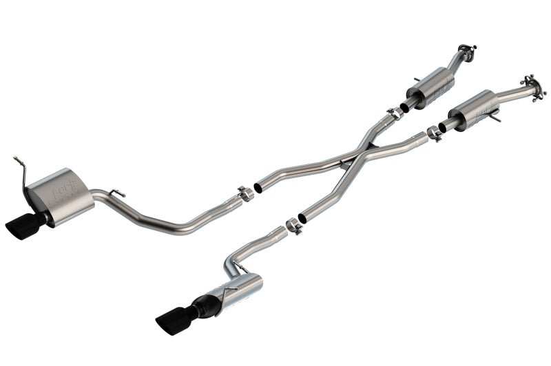 Borla 14-20 Jeep Grand Cherokee 3.6L V6 2/4WD 2.25in S-Type Cat-back - Black Chrome exhaust system for off road parts.