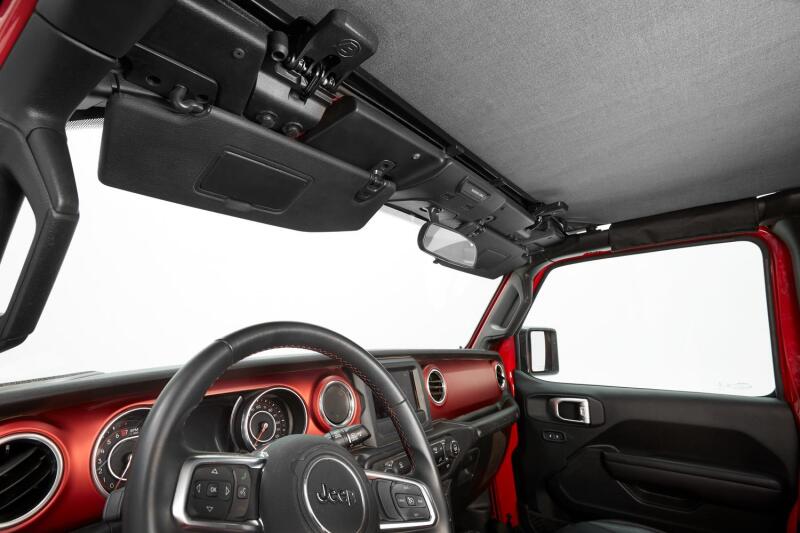 Bestop 24-26 Jeep Wrangler JL 4-Door Header Safari Bikini (Black Diamond) Secondary image