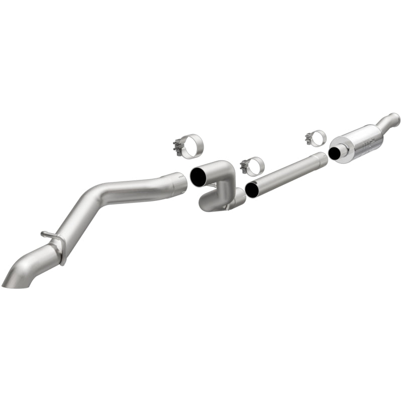 MagnaFlow Cat Back 2018 Jeep Wrangler 2.0L Rock Crawler Series Single Exit Stainless Exhaust Secondary image