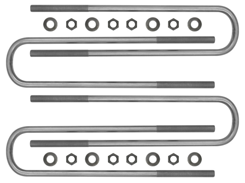 ICON 2011+ Ford F-250/F-350 Rear 17in U-Bolt Kit components