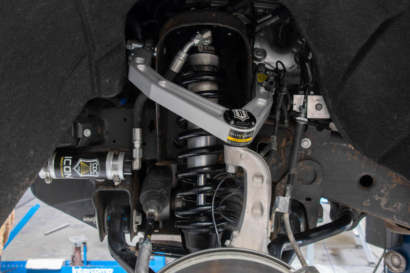 ICON 2019+ GM 1500 Billet Upper Control Arm Delta Joint Kit installed