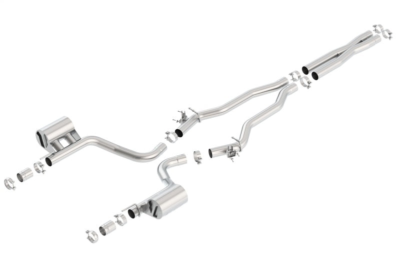 Borla 15-16 Dodge Charger Hellcat 6.2L V8 ATAK Catback Exhaust w/ Valves No Tips Factory Valance components