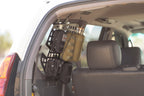 DV8 Offroad 03-09 Lexus GX 470 Rear Window Molle Storage Panels with gear inside vehicle