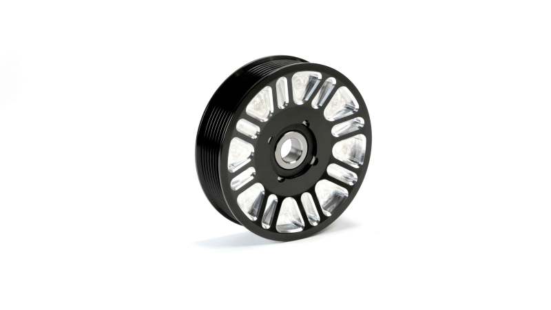 Fleece Performance 03-18 Dodge 2500/3500 Cummins Upper Fan Pulley Idler (Black Contrast) Secondary image