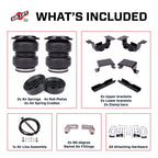 Air Lift 24-25 Chevy Silverado 2500HD ZR2 4WD Loadlifter 5000 Ultimate kit components and hardware included for installation.