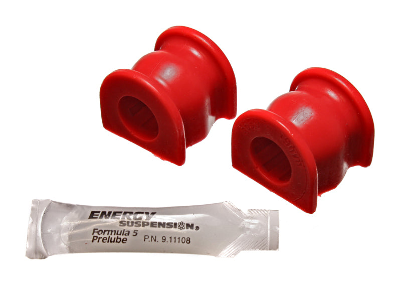 Energy Suspension 02-04 Acura RSX (includes Type S) Red 19mm Rear Sway Bar Bushings image and lubricant packet.