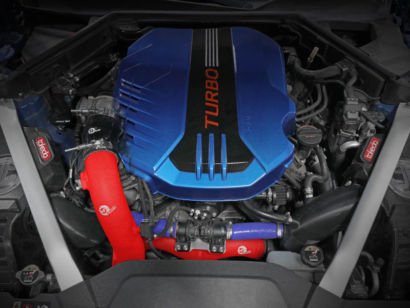 aFe Kia Stinger 18-22 V6-3.3L (tt) BladeRunner Cold Charge Pipe- Red Secondary image