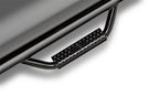 N-Fab Nerf Step 16-17 Toyota Tacoma Double Cab - Gloss Black - Cab Length - 2in. close-up of hoop step design