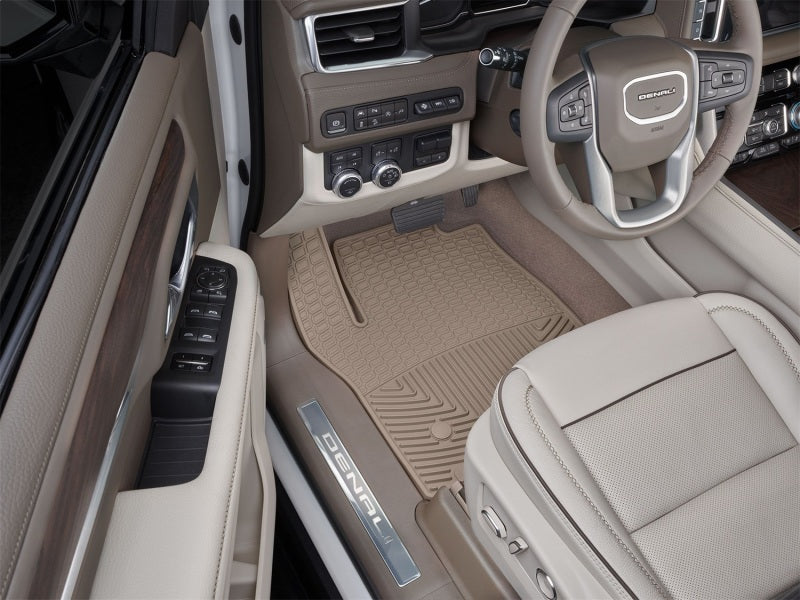 WeatherTech 2021+ Cadillac Escalade Front Rubber Mats - Tan Secondary image