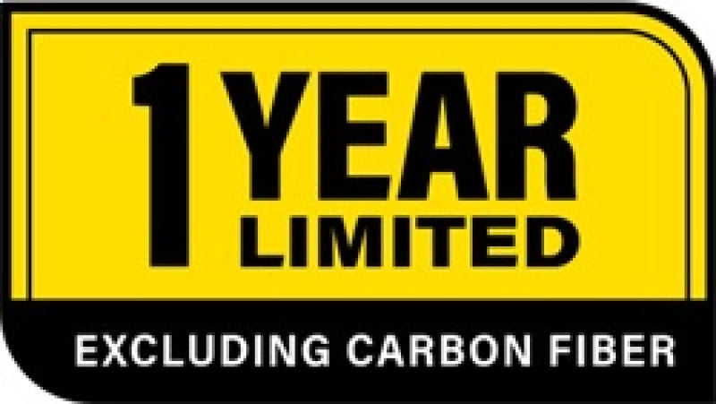 1 Year Limited Warranty Excluding Carbon Fiber Label