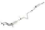 Borla 13-15 Hyundai Veloster Turbo 1.6L AT/MT FWD 2dr Dual Center Rear Exit Cat-Back Exhaust system components