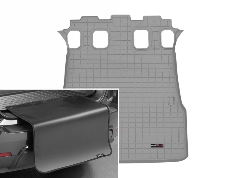 WeatherTech 25-26 Toyota 4Runner Trunk-5 Passenger Se-Cargo Liner w/Bumper Protector 2pc - Grey Secondary image