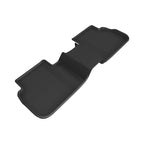 3D MAXpider 2022 Honda Civic Kagu Second Row Floormat - Black (No Rear USB Port) for superior vehicle floor protection.