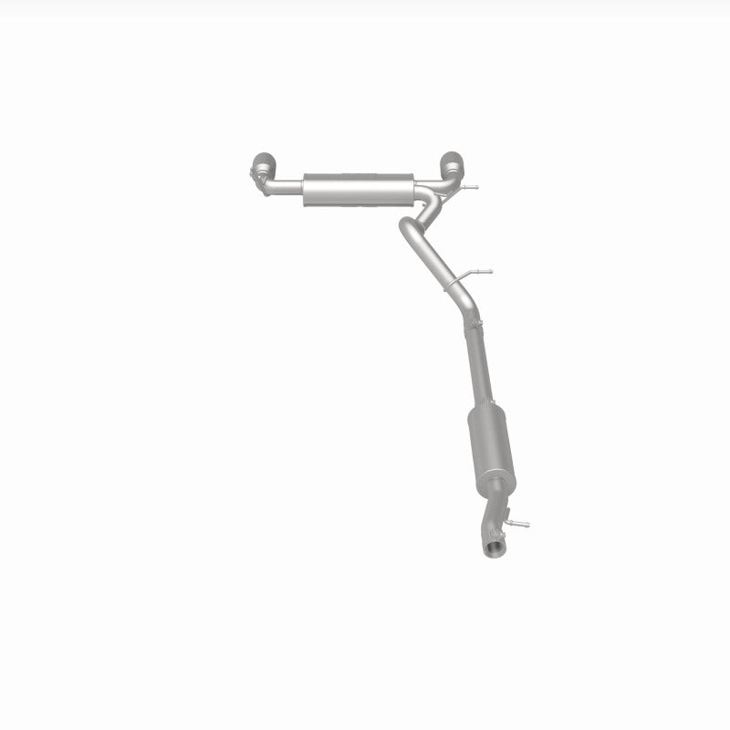 MagnaFlow Cat-Back 12-16 Jeep Wrangler GT 3.6L V6 Black Tips exhaust system for offroad performance upgrades.