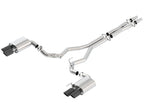 Borla 2018 Ford Mustang GT (A/T / M/T) 3in ATAK Catback Exhaust w/o Valves w/ Black Chrome Tips, exhaust system parts